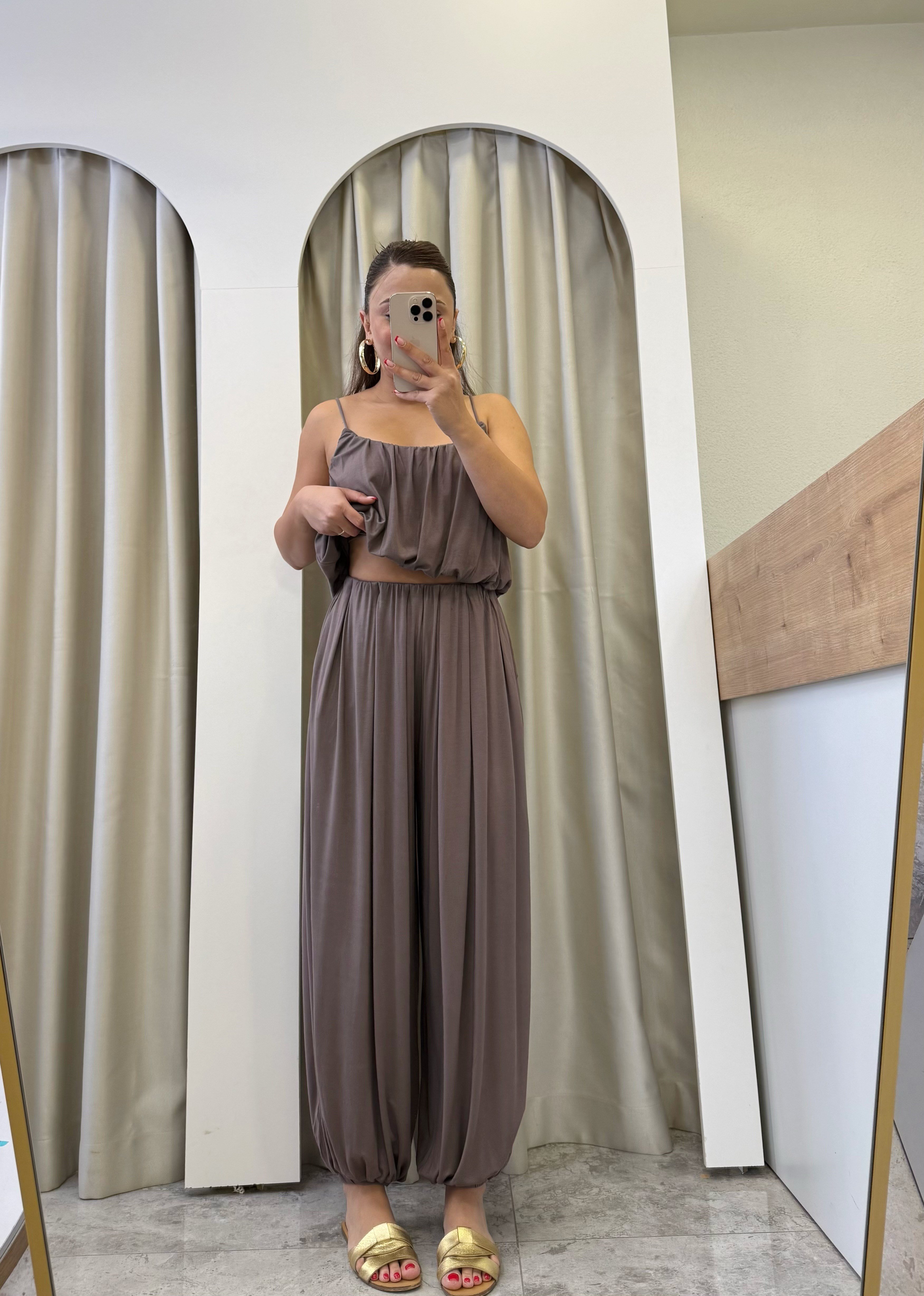 Sies Vizon Premium Şalvarlı Modal Takım