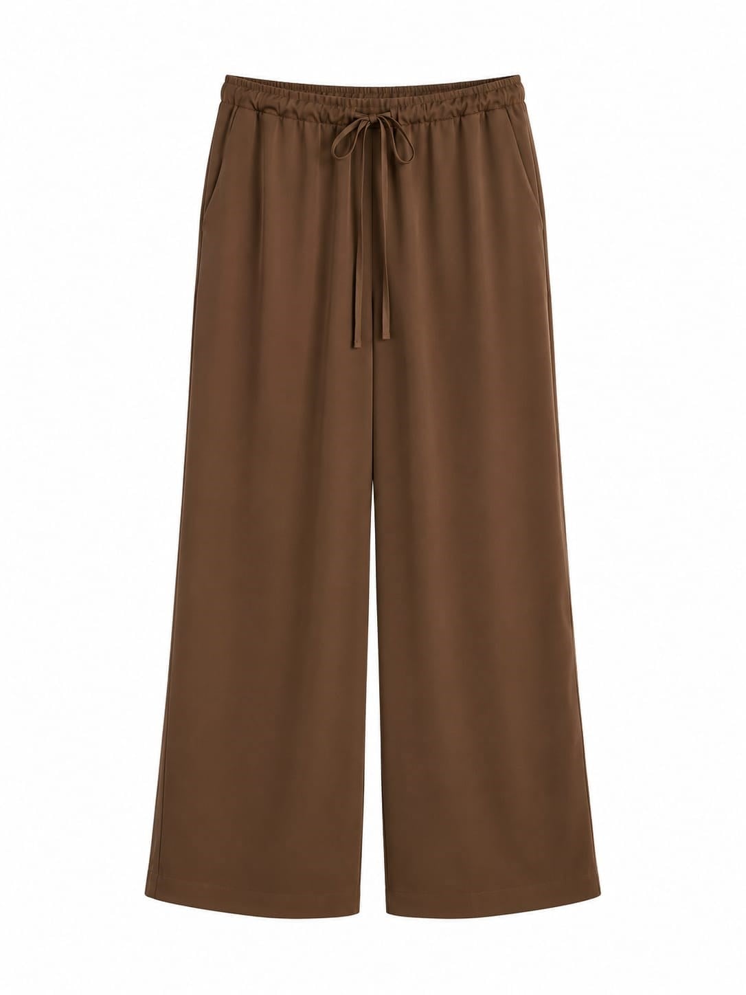Swich Camel Tensel Beli Lastikli Palazzo