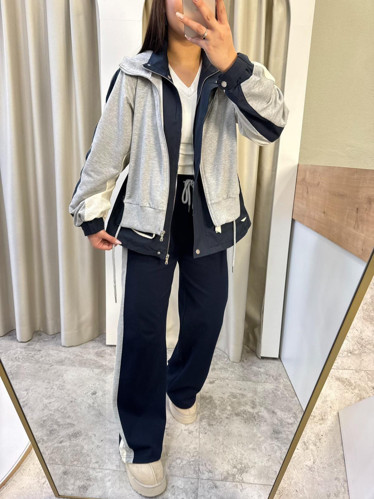 Twst Model Garnili Takım Gri