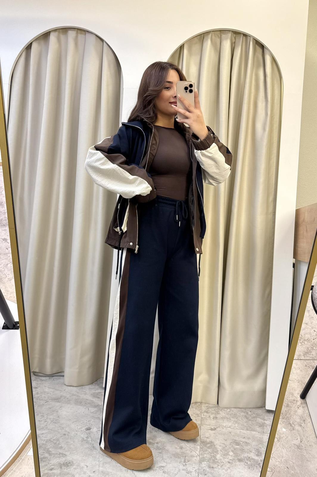 Twst Model Garnili Takım Kahve