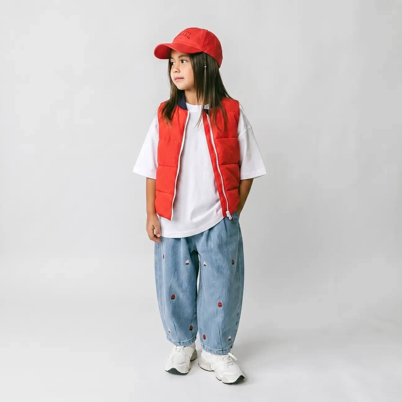 Laciel Paris Çilek Nakış İşlemeli Baloon Jeans 