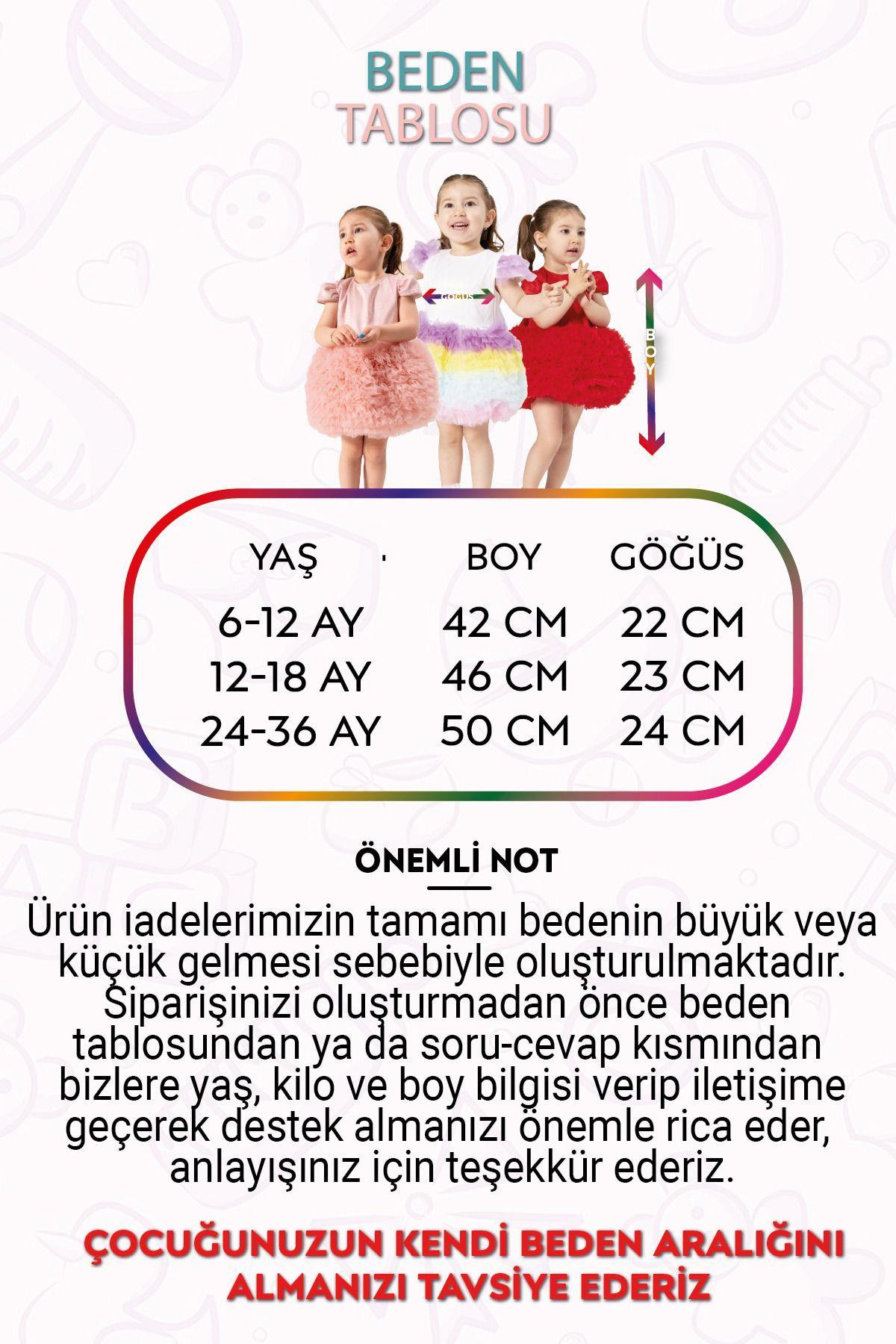 Saten Tütü Elbise ( MOR )  (1 -5 Yaş)
