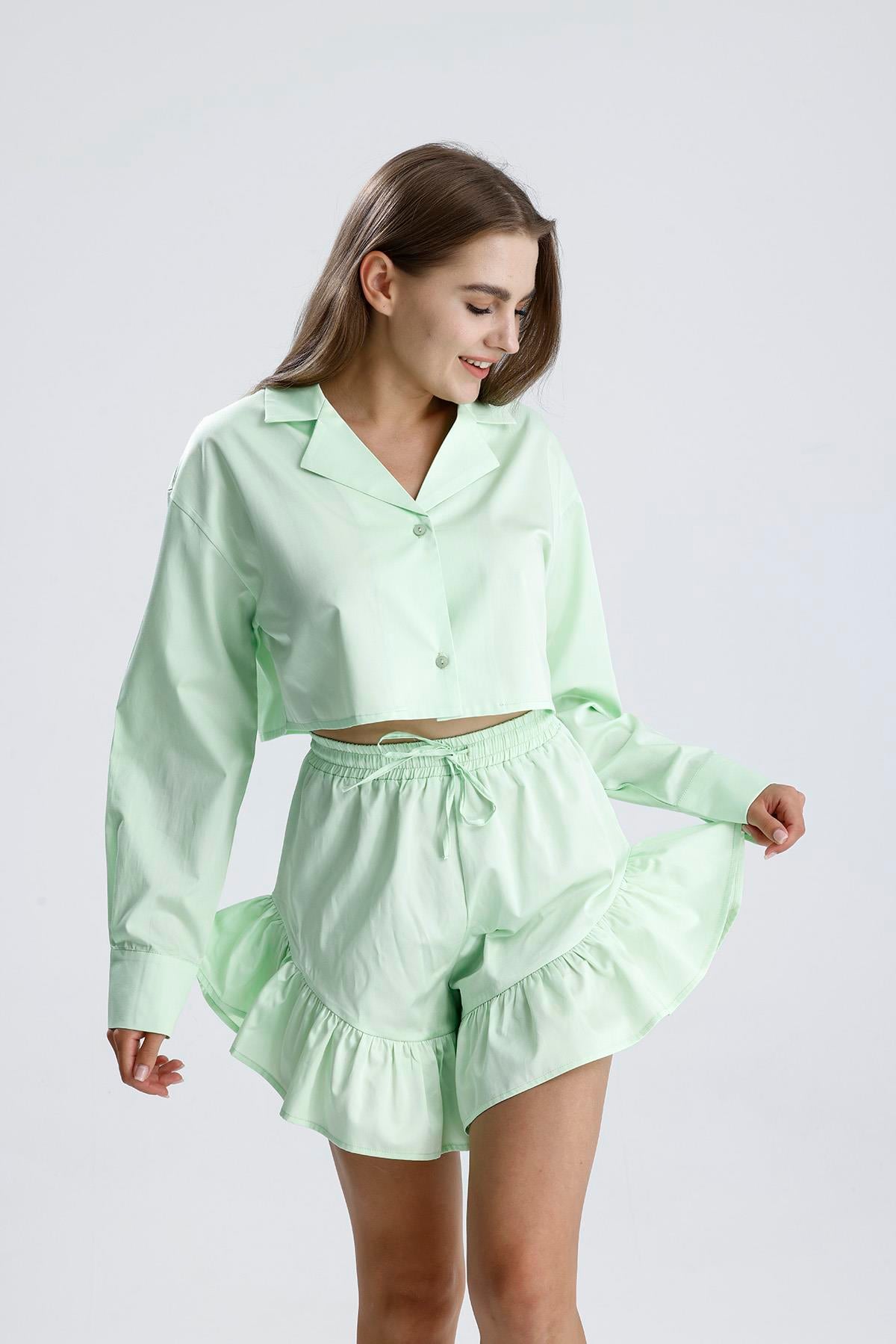 Candy Yeşil Gece/Gündüz Alt-Üst Takım