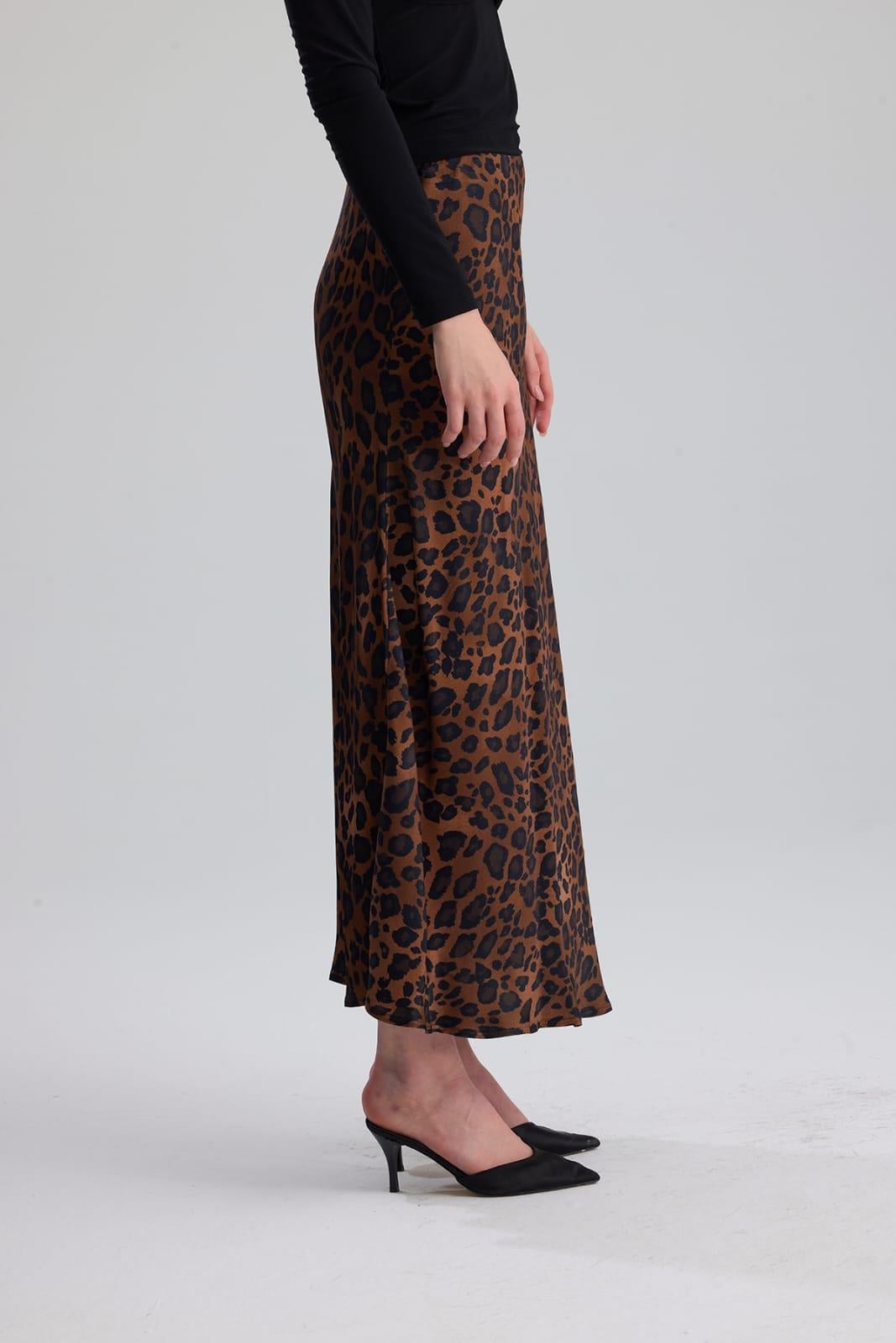 GRASSE leopar etek