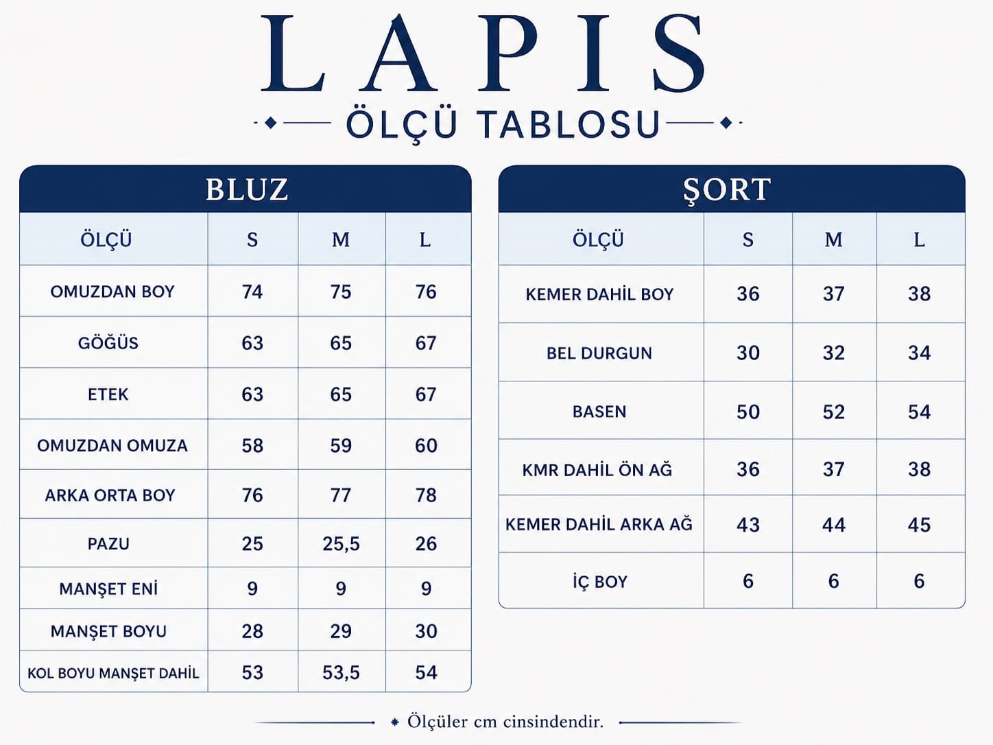 LAPİS Şort Etek Gömlek Keten Mavi Takım