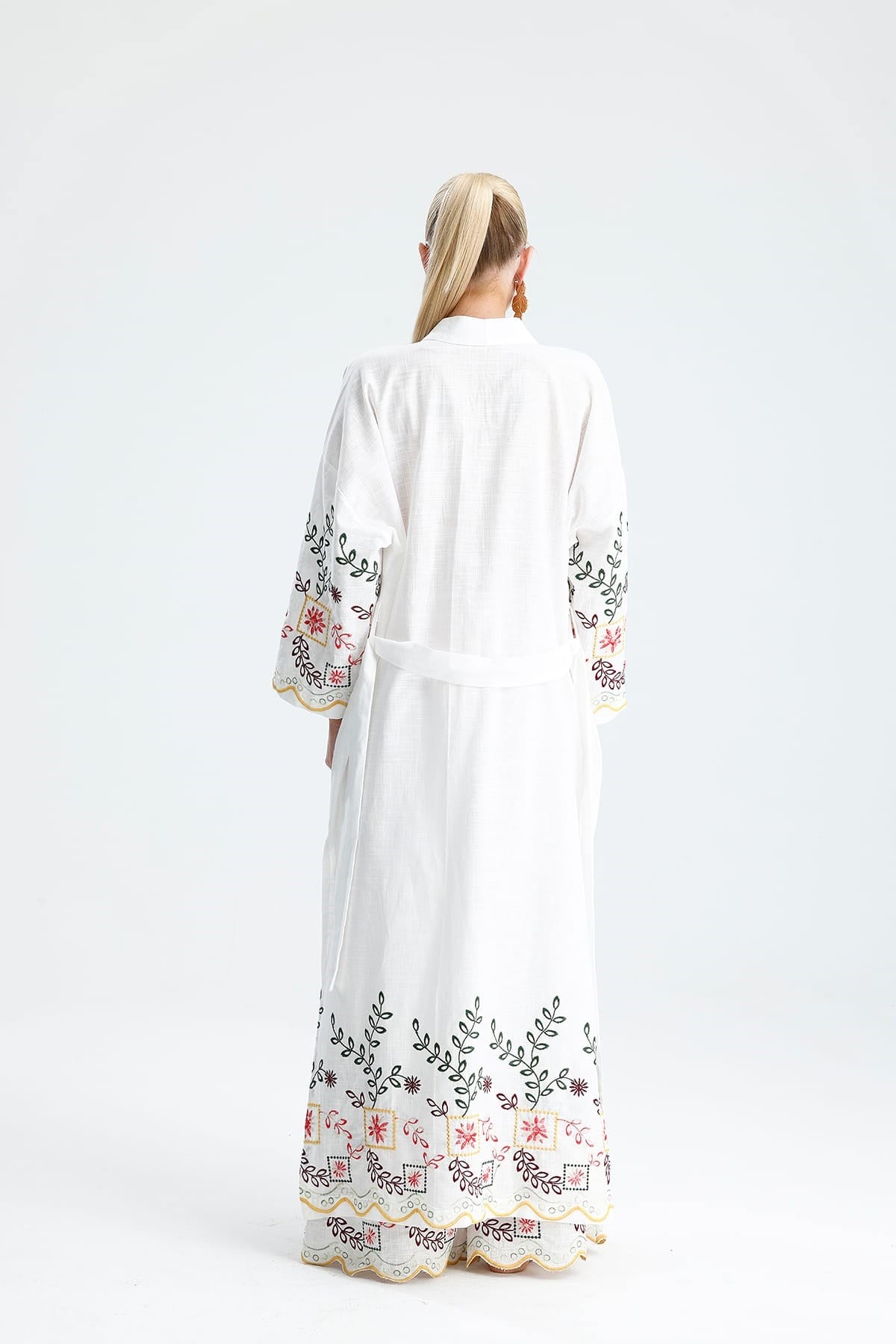 PANNA Uzun Nakışlı Kimono