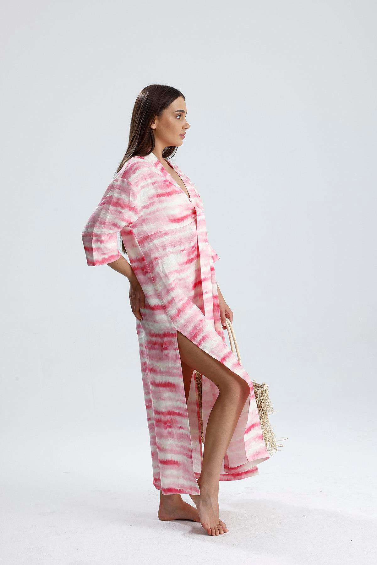 Sierra Pembe Gece/Gündüz Kimono