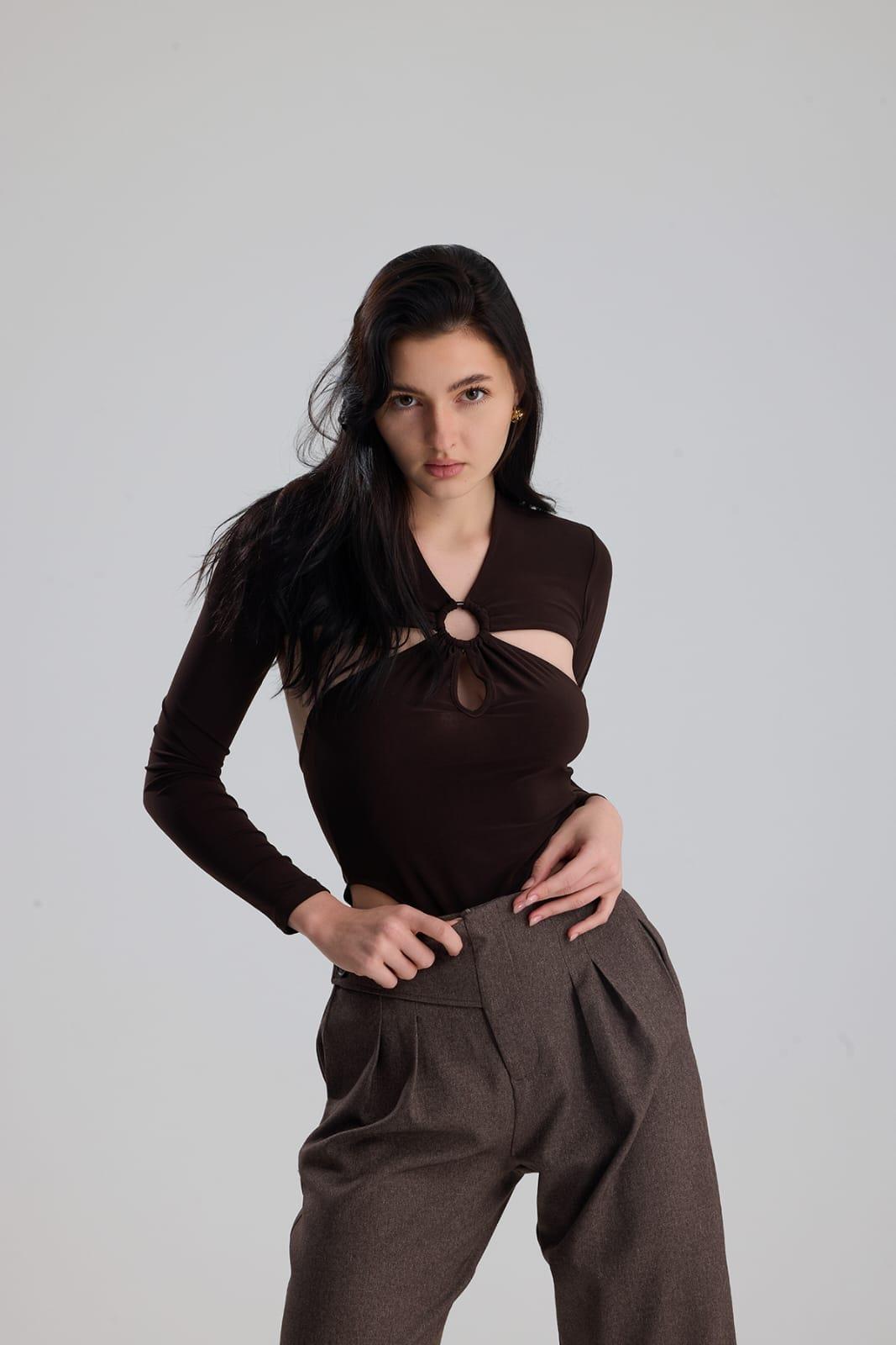 SOFİA Kahverengi Body