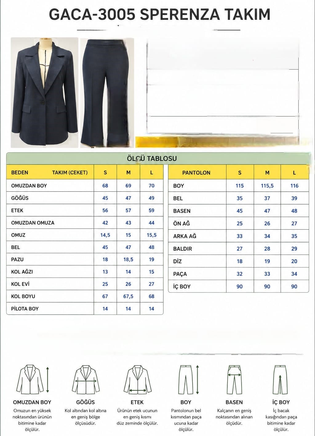 SPERENZA Geniş Paça Siyah Pantolon