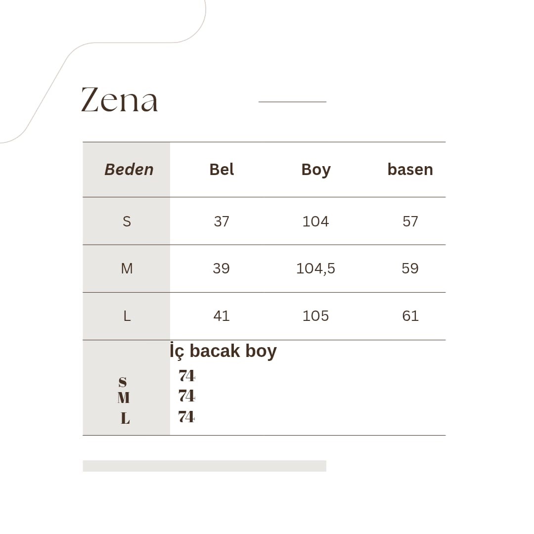 ZENA Düğme Detaylı Kapaklı Tasarım İndigo renk Bol Paça Pantolon
