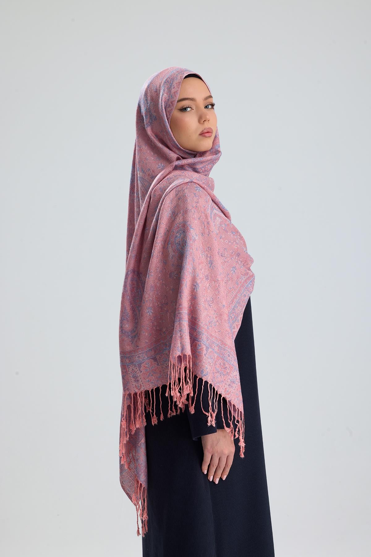 Cashmere Collection - Cotton Candy / Dokuma Kaşmir Şal (Yeni Sezon)