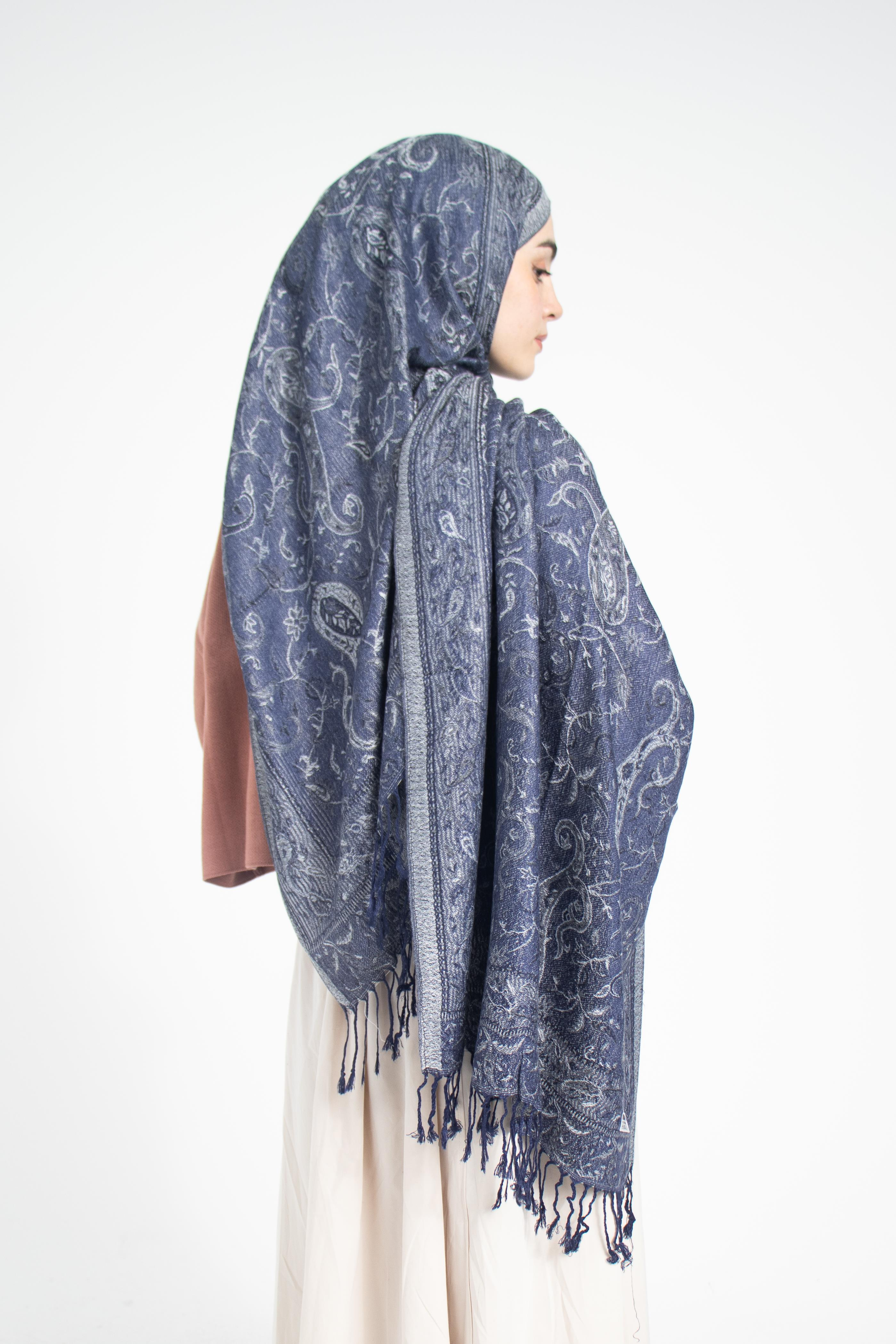 Cashmere Collection - Medieval Blue / Dokuma Kaşmir Şal
