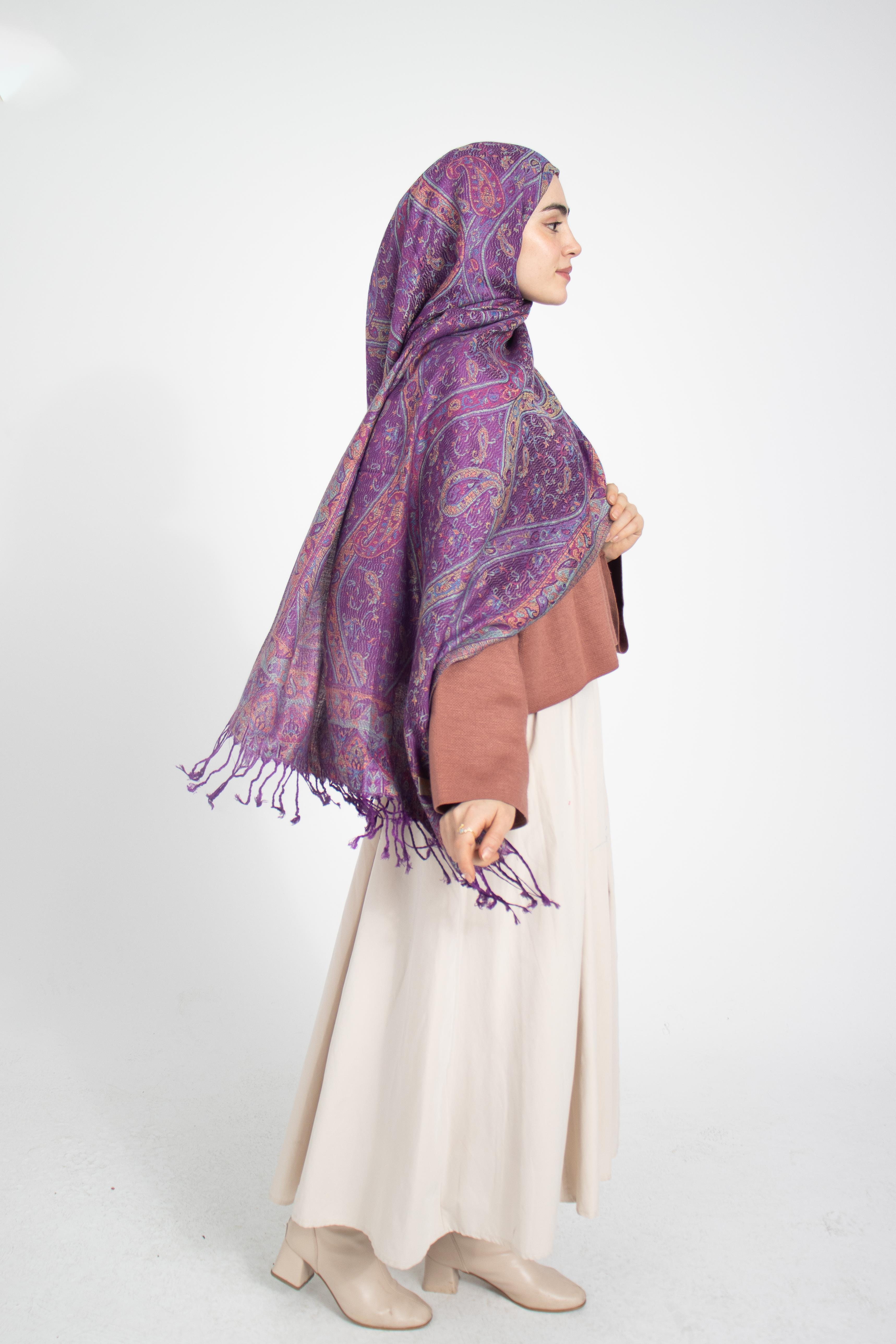Cashmere Collection - Sümbül / Dokuma Kaşmir Şal