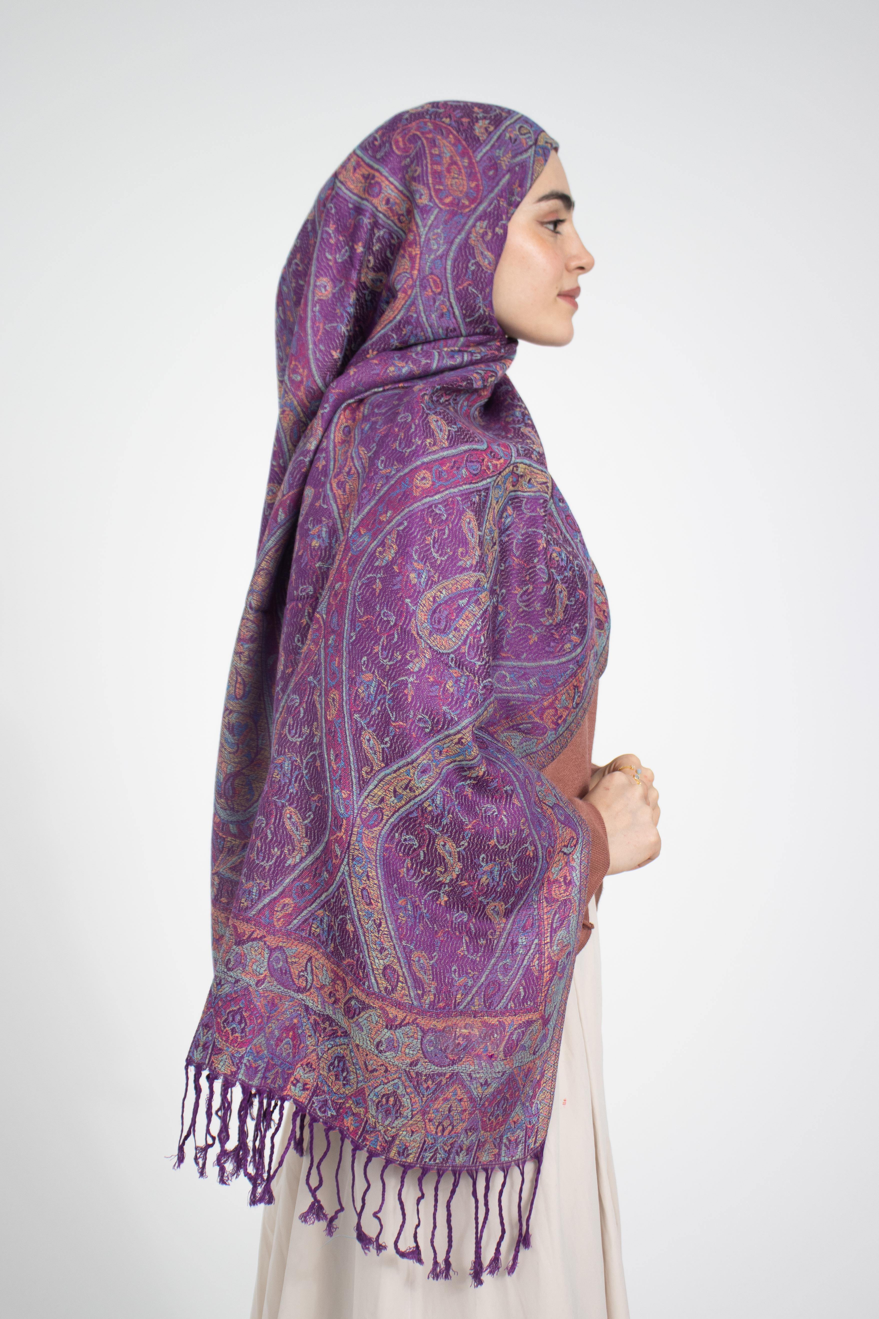 Cashmere Collection - Sümbül / Dokuma Kaşmir Şal