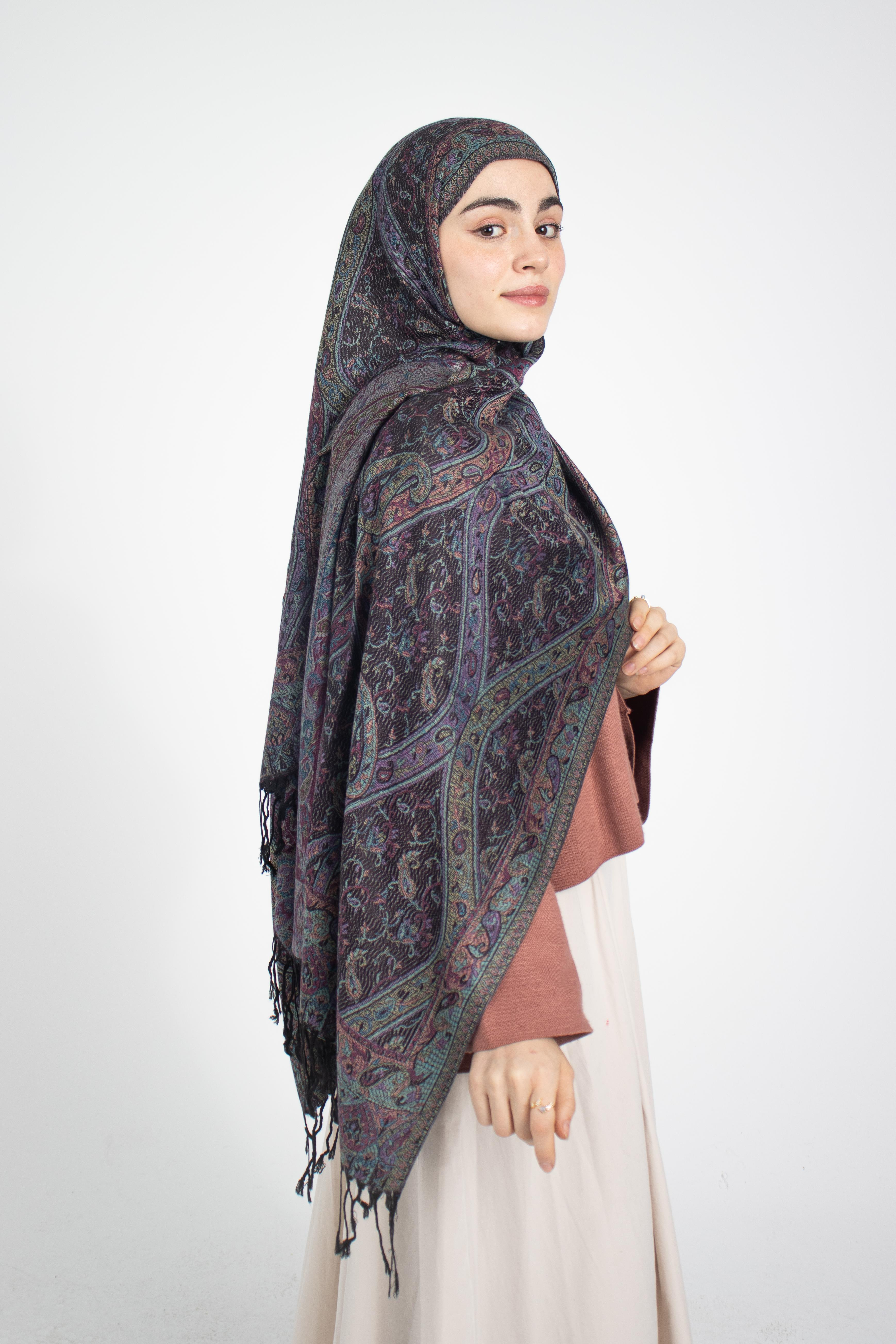 Cashmere Collection - Violet / Dokuma Kaşmir Şal