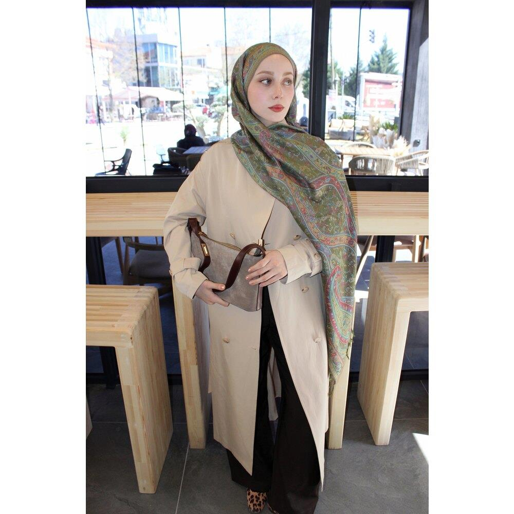 Cashmere Collection - Zümrüt / Dokuma Kaşmir Şal
