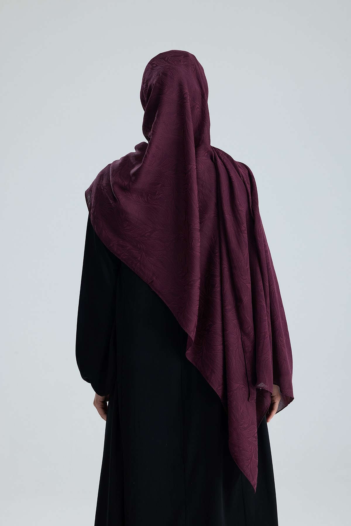 Lace of Leaves Collection- Berry Lace / Floş Pamuk Şal