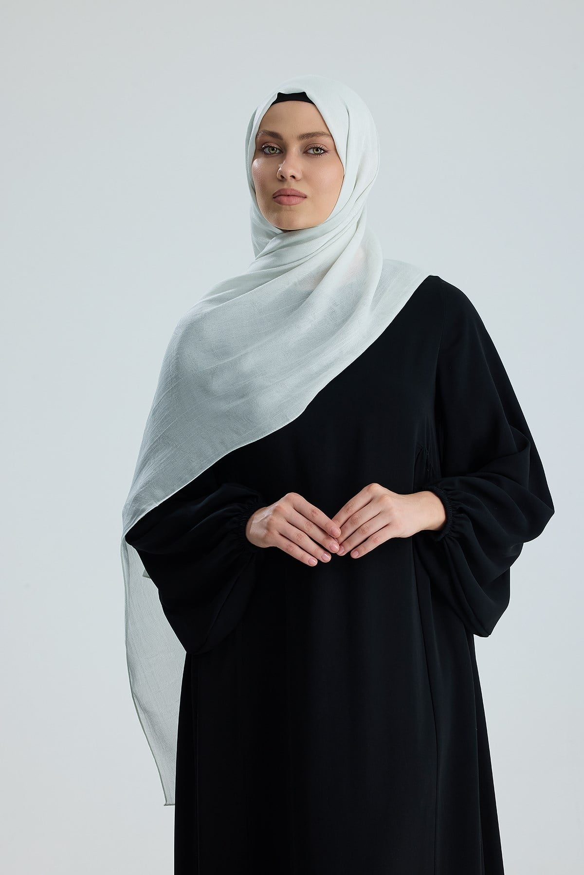 Lace of Leaves Collection- Cold Vanilla / Floş Pamuk Şal