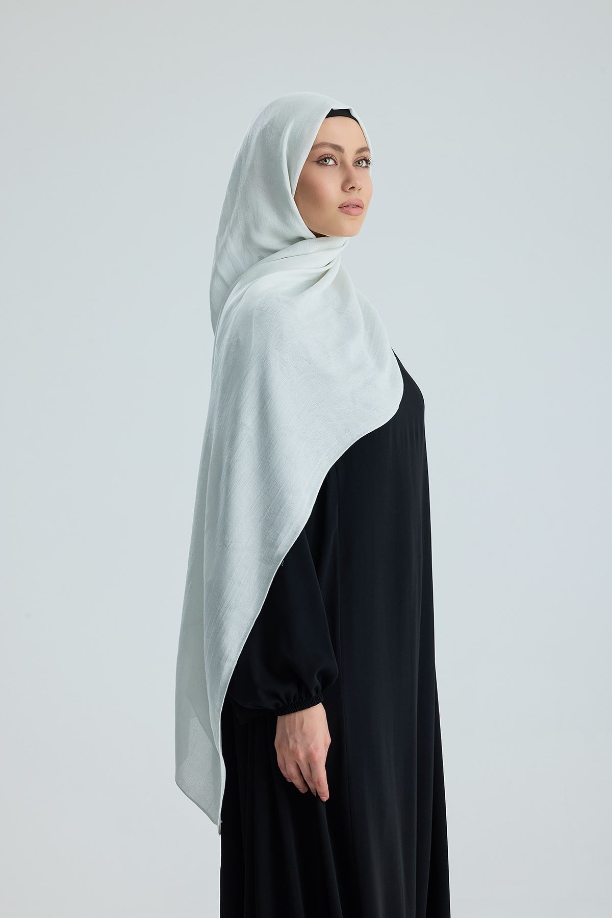 Lace of Leaves Collection- Cold Vanilla / Floş Pamuk Şal