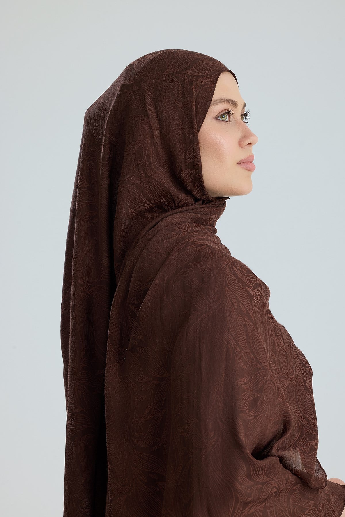 Lace of Leaves Collection- Mocha Glaze / Floş Pamuk Şal