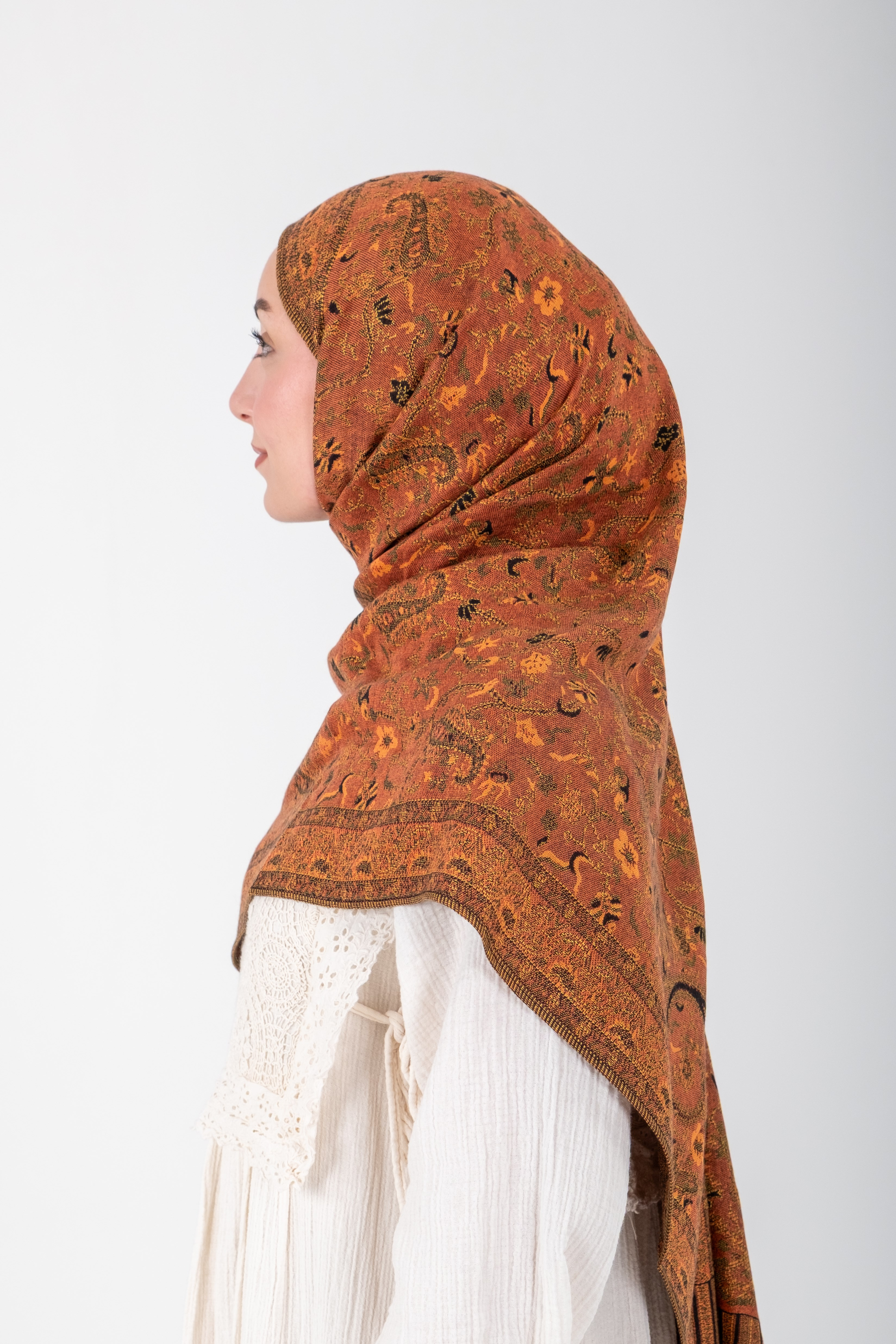 Royale Passage Serisi - Honey Blossom - Cashmere Collection / Dokuma Kaşmir Şal