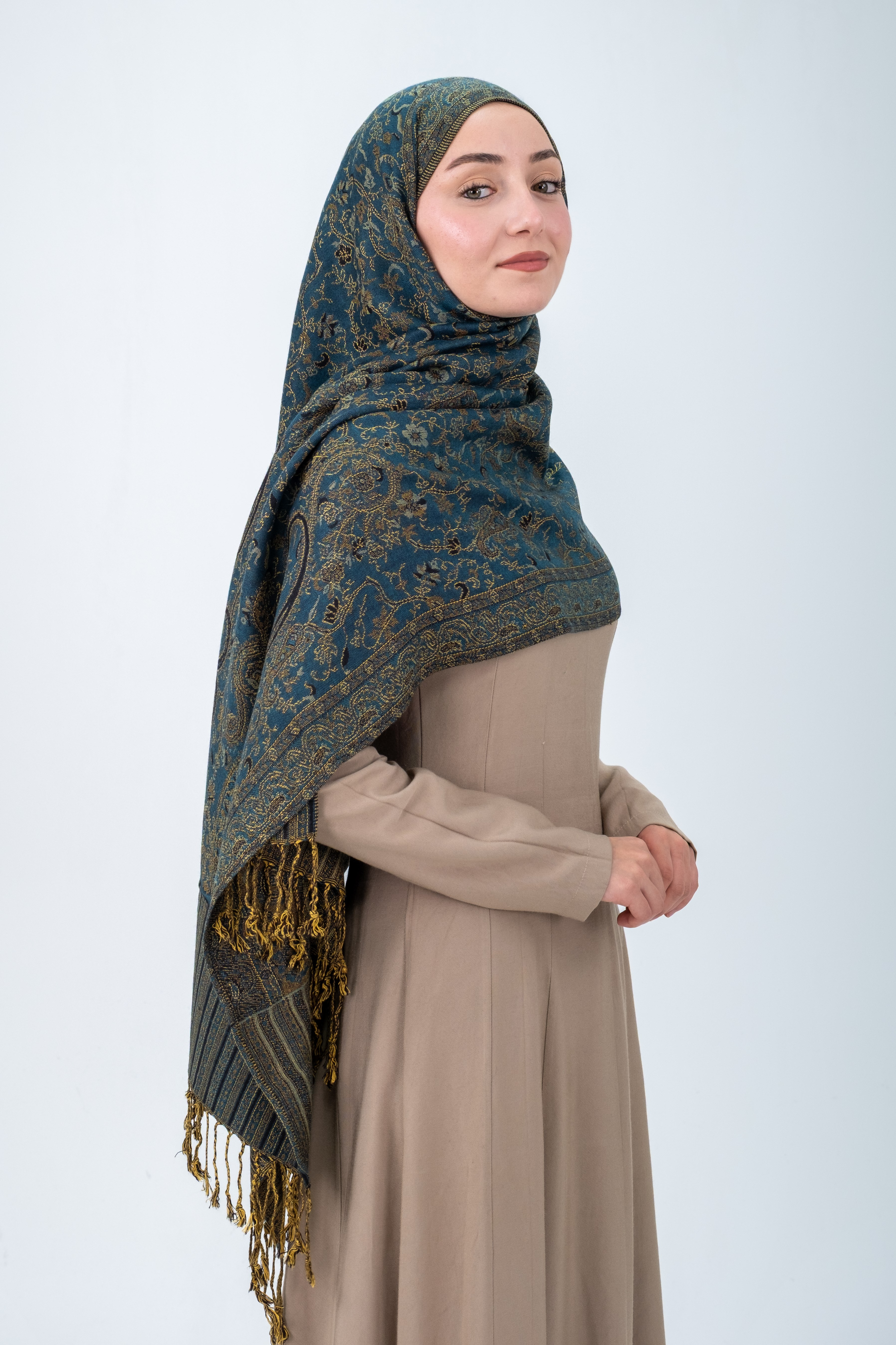 Royale Passage Serisi - Levantine Glow - Cashmere Collection / Dokuma Kaşmir Şal