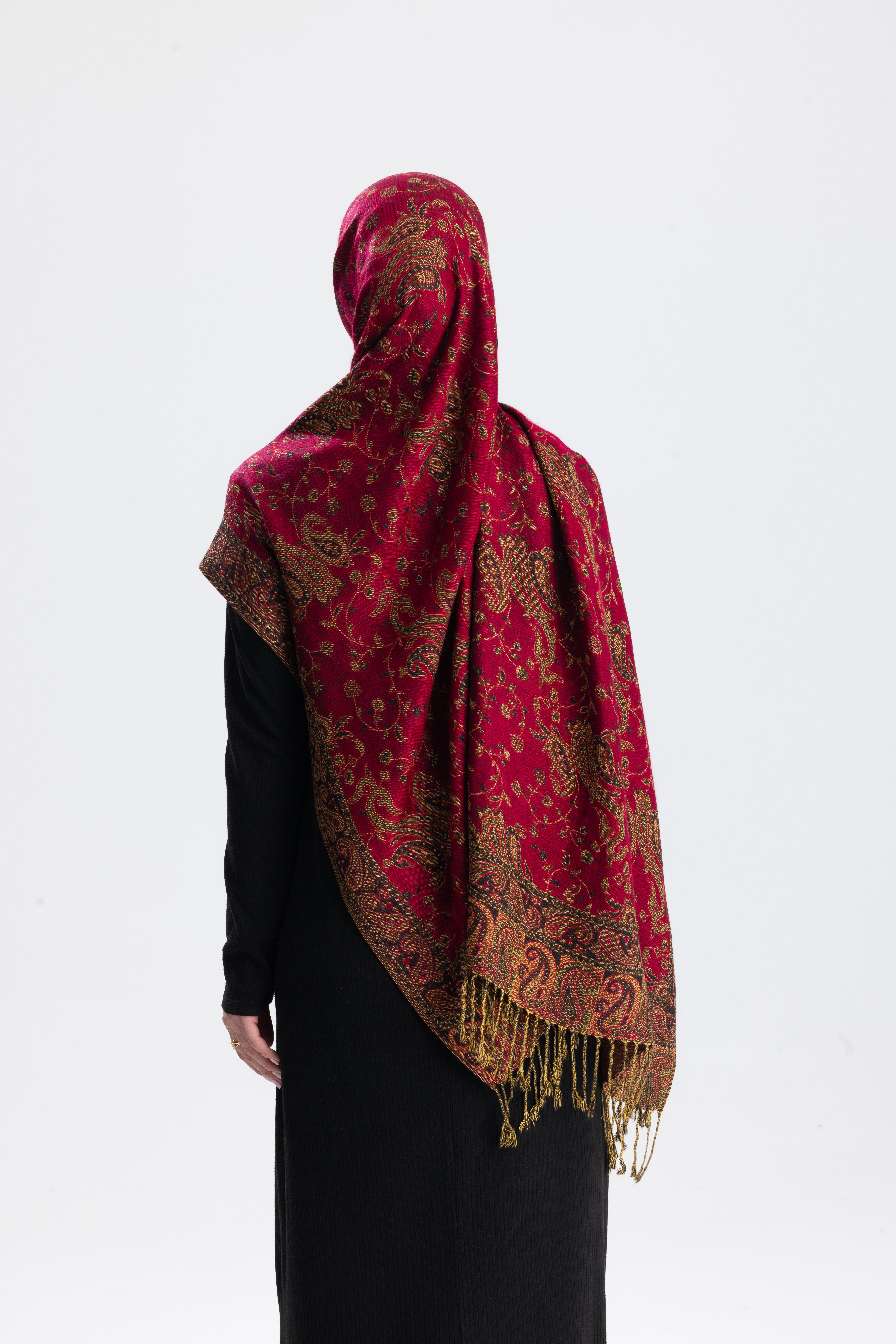 Royale Passage Serisi - Ottoman Rose - Cashmere Collection / Dokuma Kaşmir Şal
