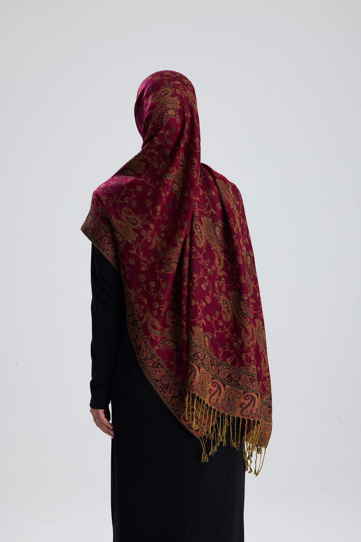 Royale Passage Serisi - Ottoman Rose - Cashmere Collection / Dokuma Kaşmir Şal