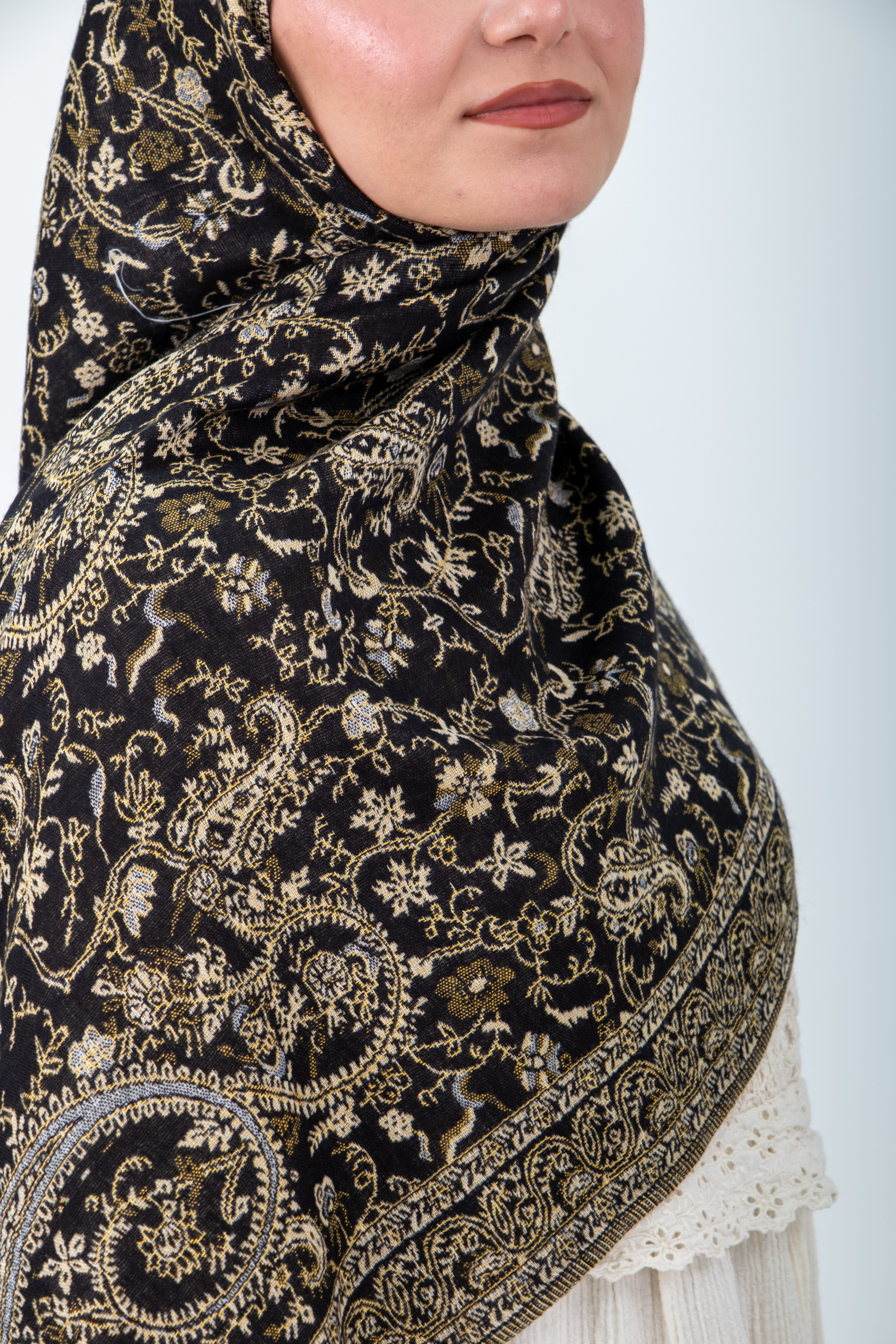 Royale Passage Serisi - Palace Nightingale - Cashmere Collection / Dokuma Kaşmir Şal