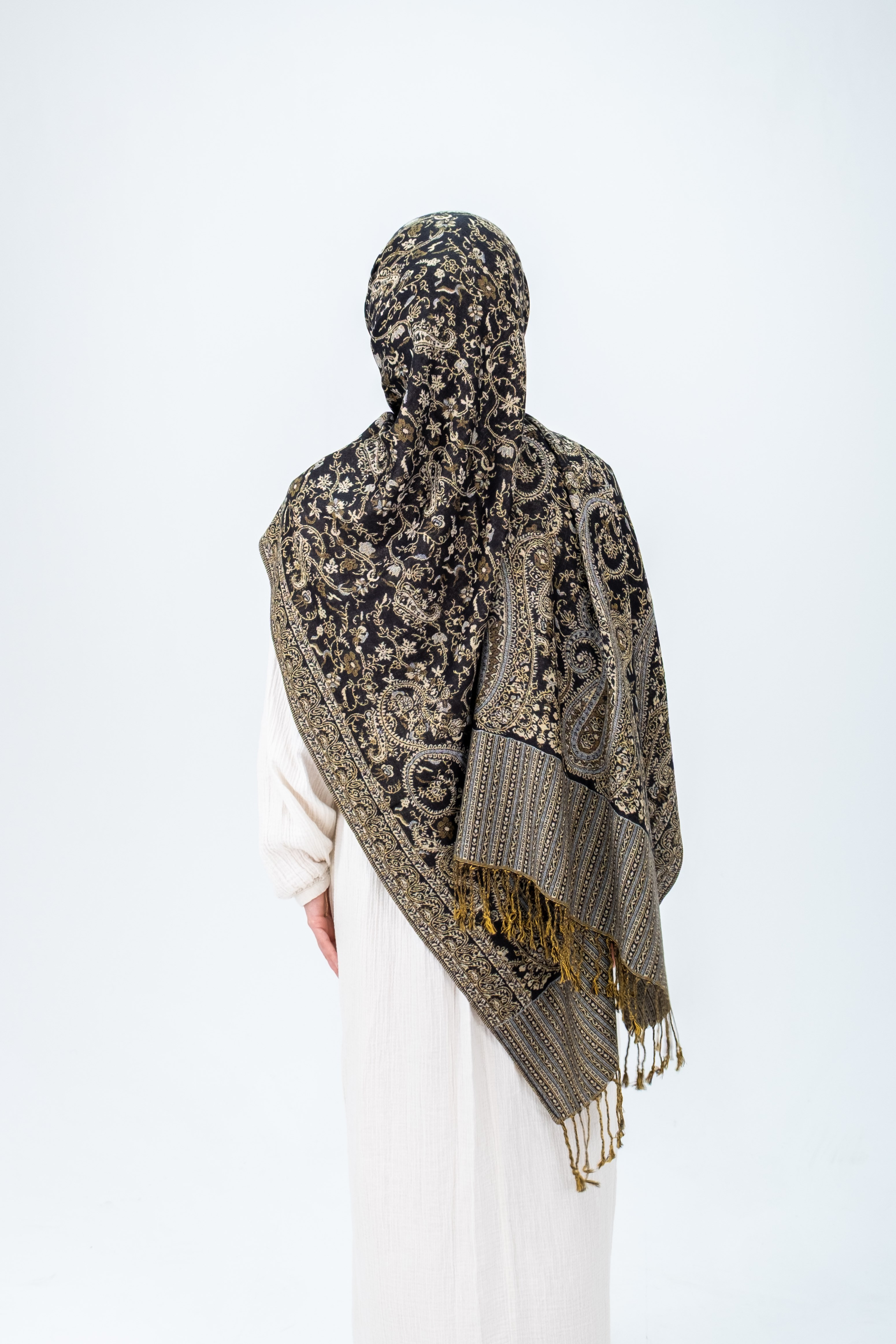 Royale Passage Serisi - Palace Nightingale - Cashmere Collection / Dokuma Kaşmir Şal