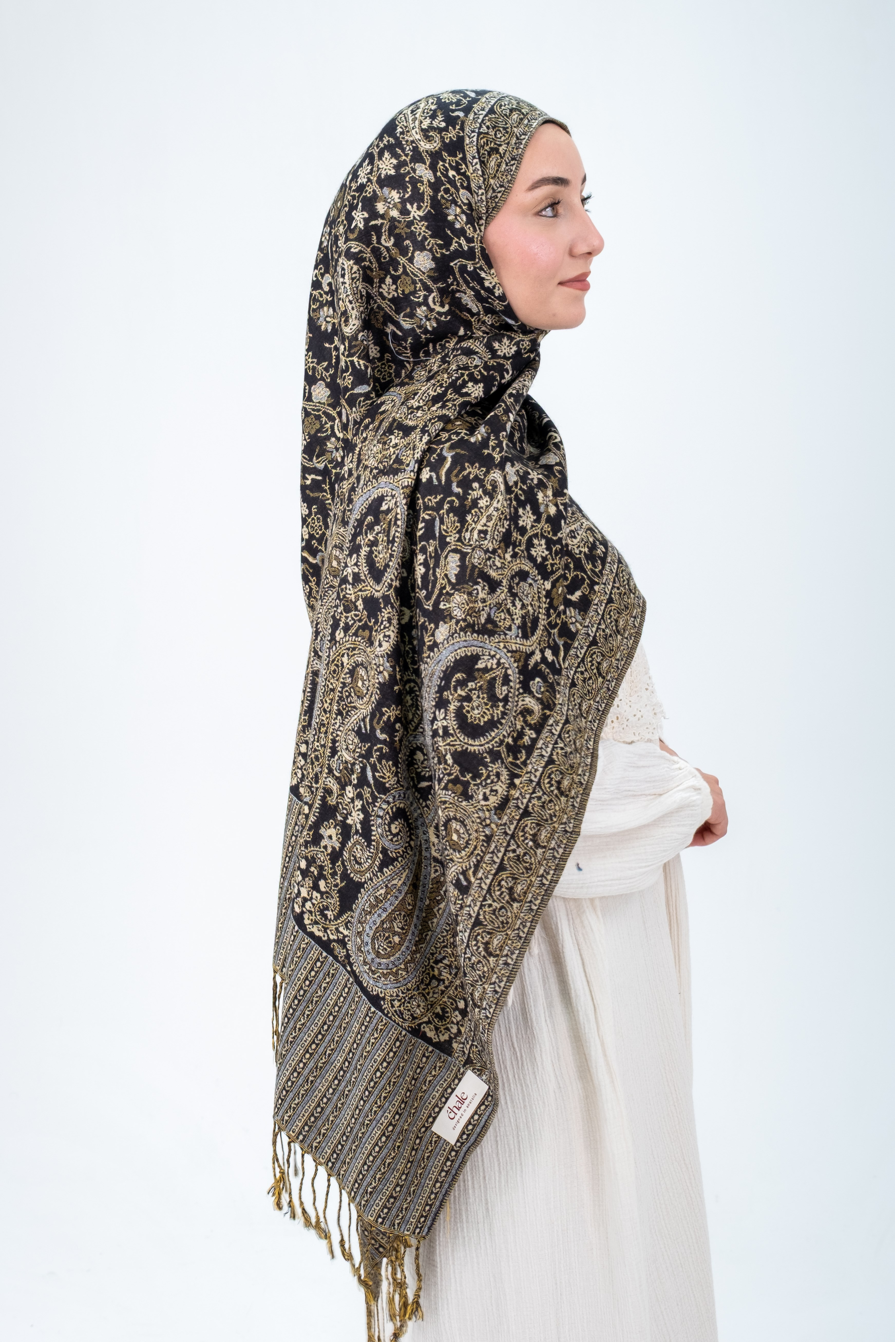 Royale Passage Serisi - Palace Nightingale - Cashmere Collection / Dokuma Kaşmir Şal