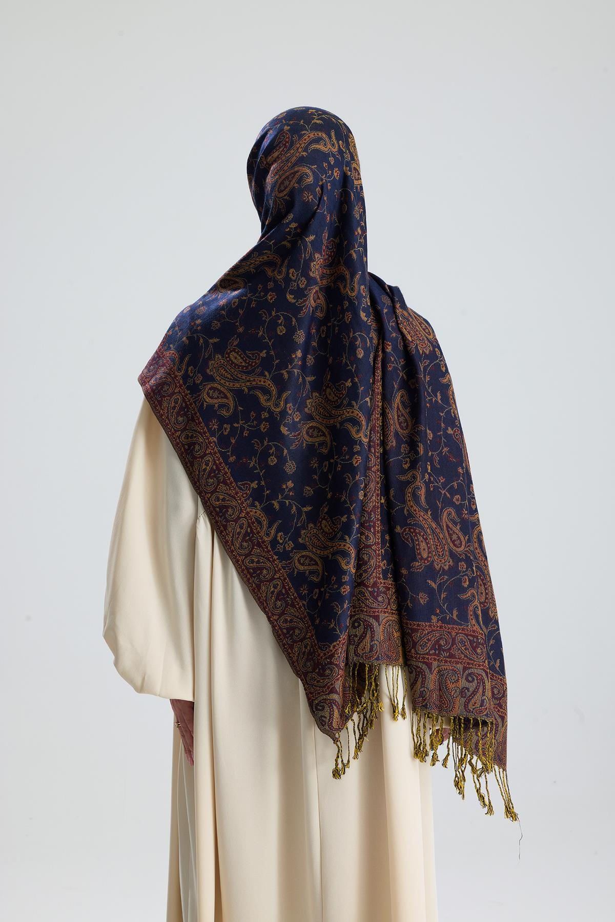 Royale Passage Serisi - Sultan's Ink - Cashmere Collection / Dokuma Kaşmir Şal