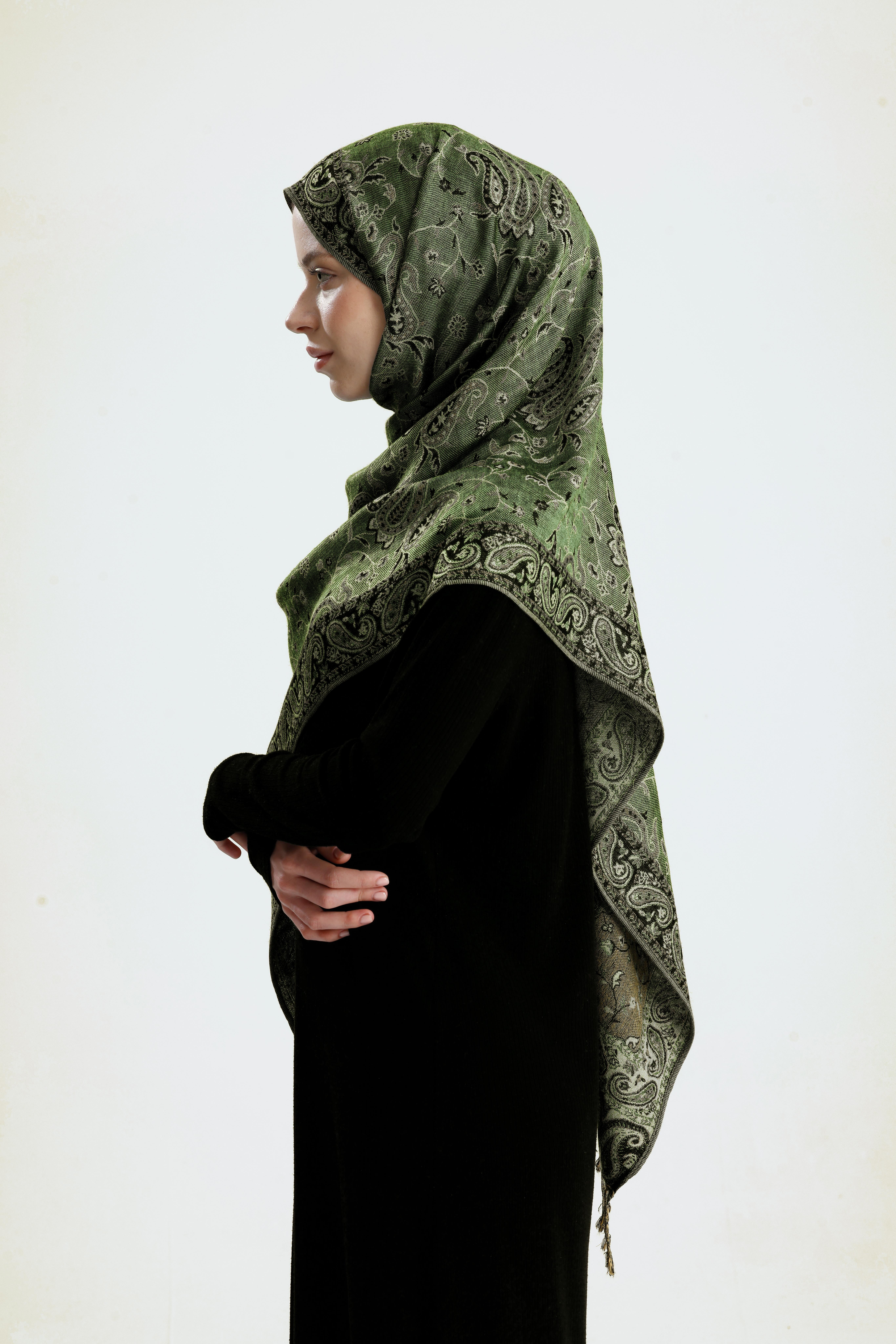 Royale Passage Serisi - Windy Forest - Cashmere Collection / Dokuma Kaşmir Şal