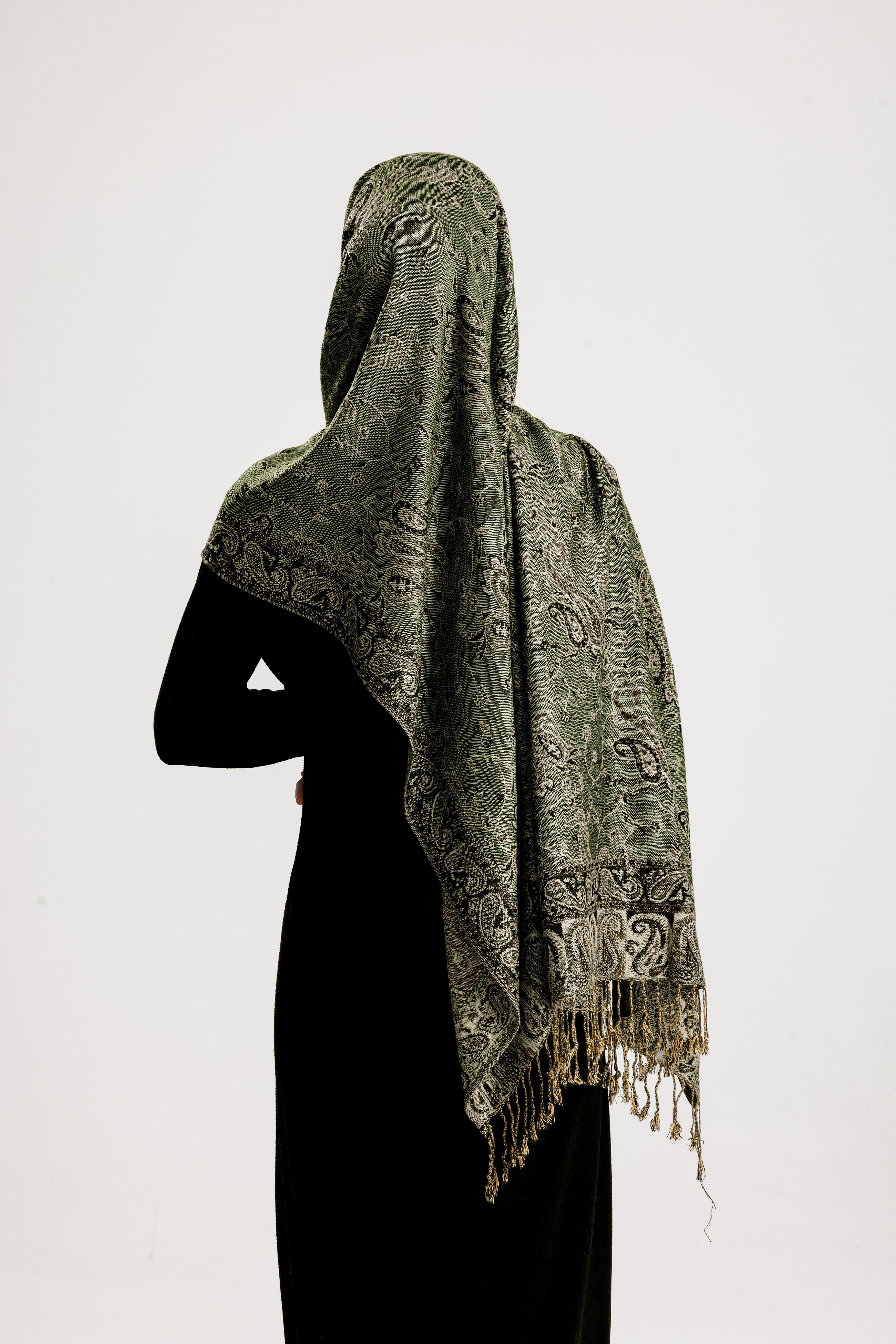 Royale Passage Serisi - Windy Forest - Cashmere Collection / Dokuma Kaşmir Şal