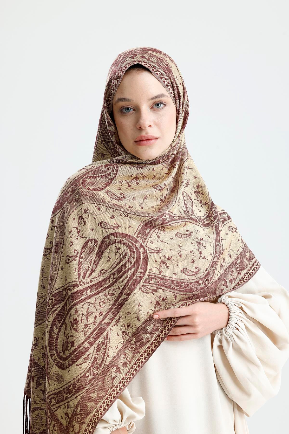 Shine Serisi - Aureole / Dokuma Pashmina Şal
