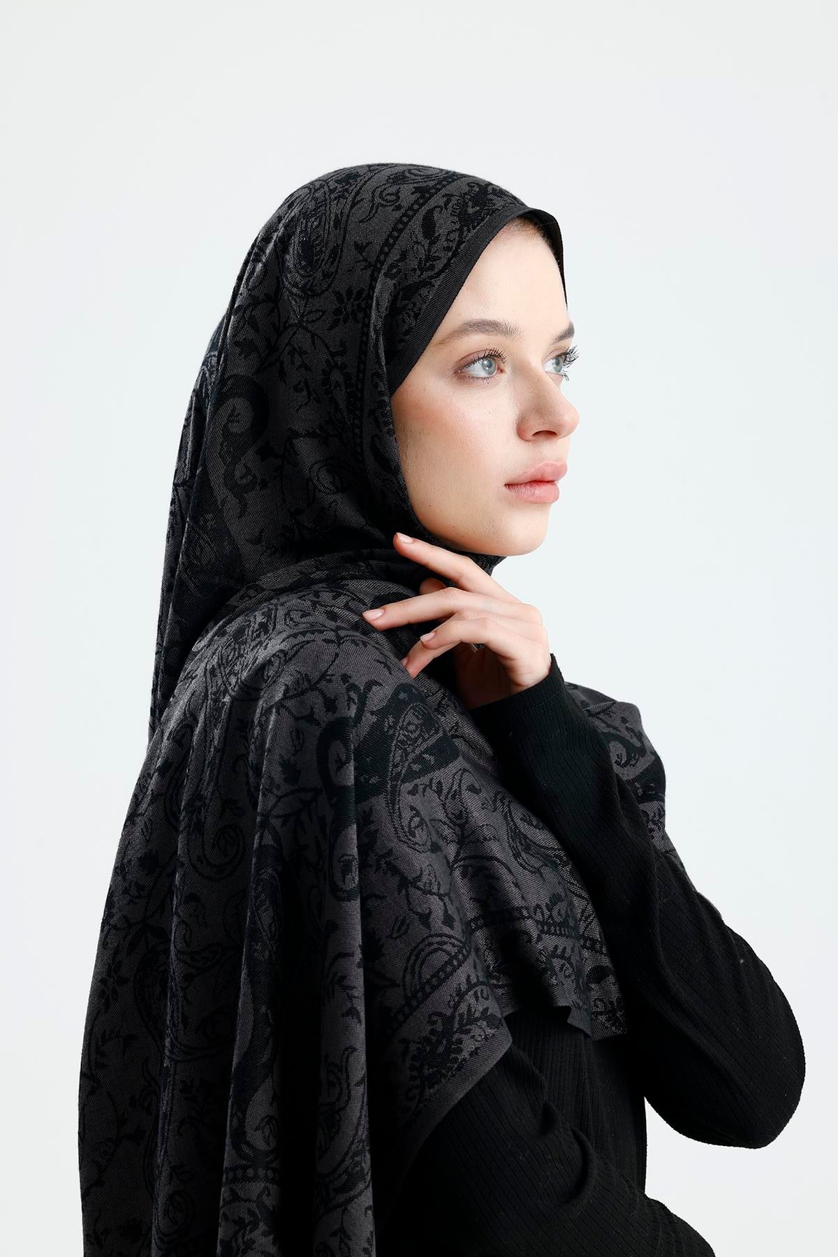 Shine Serisi - Midnight Shine / Dokuma Pashmina Şal
