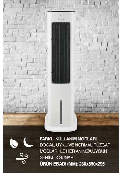 Dijitsu Portatif Hava Soğutucu Salınımlı Uzaktan Kumandalı 55 Watt Vn35
