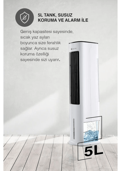 Dijitsu Portatif Hava Soğutucu Salınımlı Uzaktan Kumandalı 55 Watt Vn35