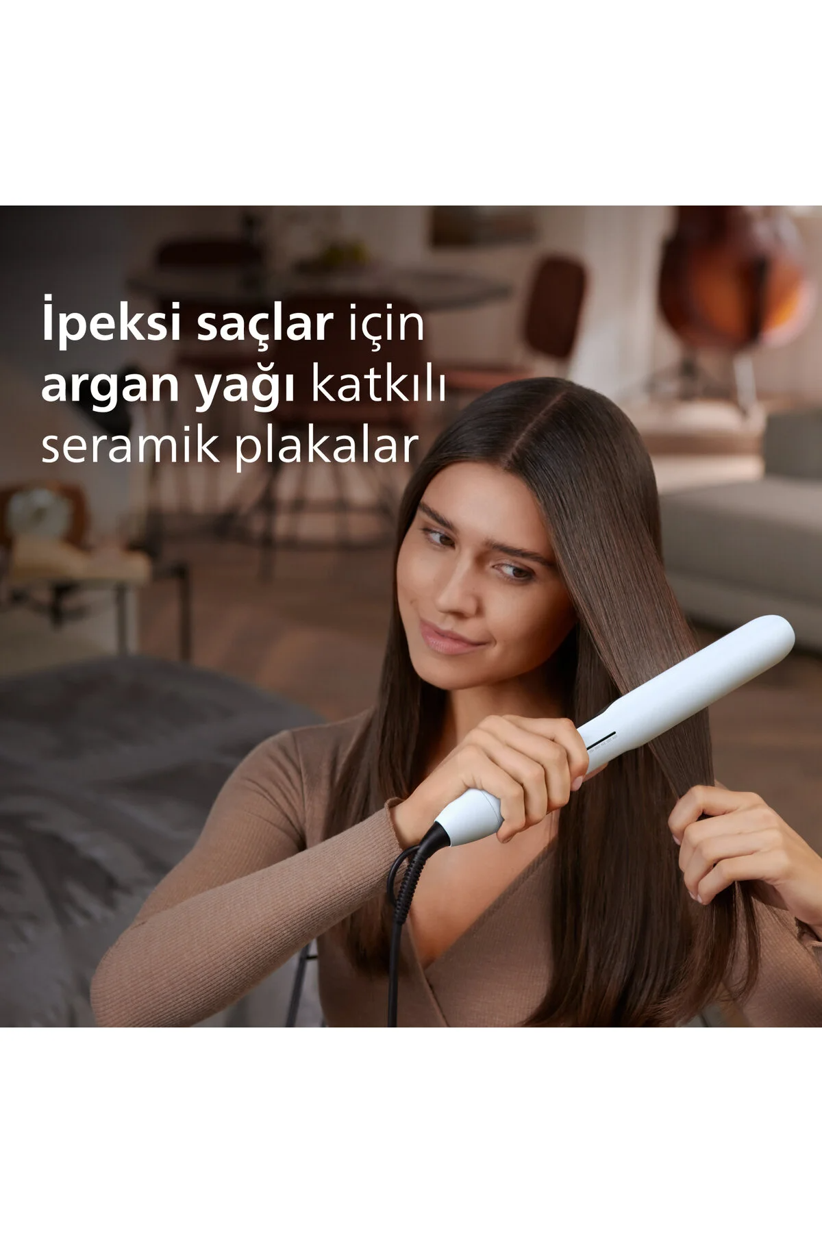 Saç Düzleştirici Bhs520/00,bukle Özelliği,argan Yağı Katkılı,iyonik Bakım,kılıf Hediyeli