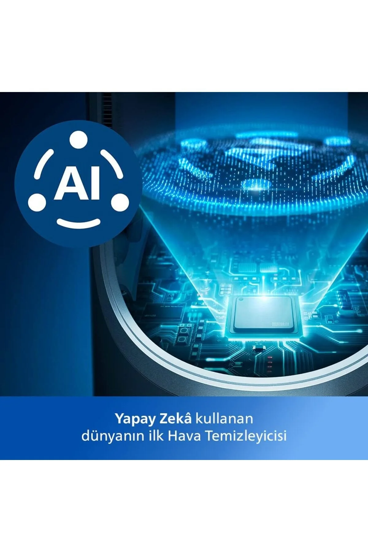 Series Air Performer 8000 Serisi 3'ü 1 Arada Hava Temizleyici, Fan ve Isıtıcı- AMF870/15, HEPA