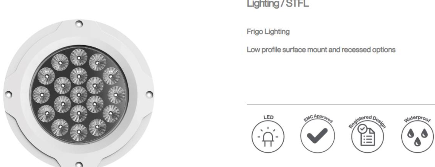 10-30V FRİGO ARAÇLARI İÇİN AYDINLATMA LAMBASI - 9WATT - 19 LEDLİ - 6500K