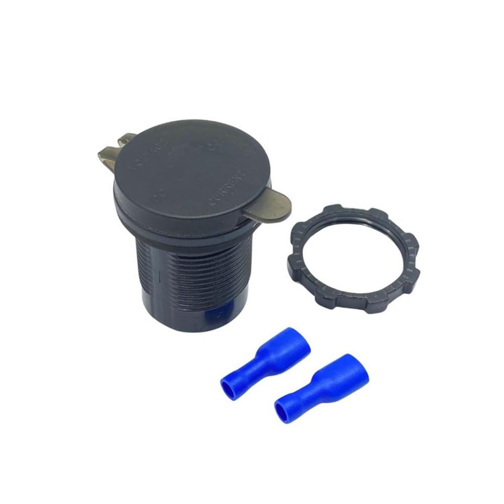 12V 24V DC USB QC3.0 Şarj Port Voltmetreli Ampermetreli Yuvarlak