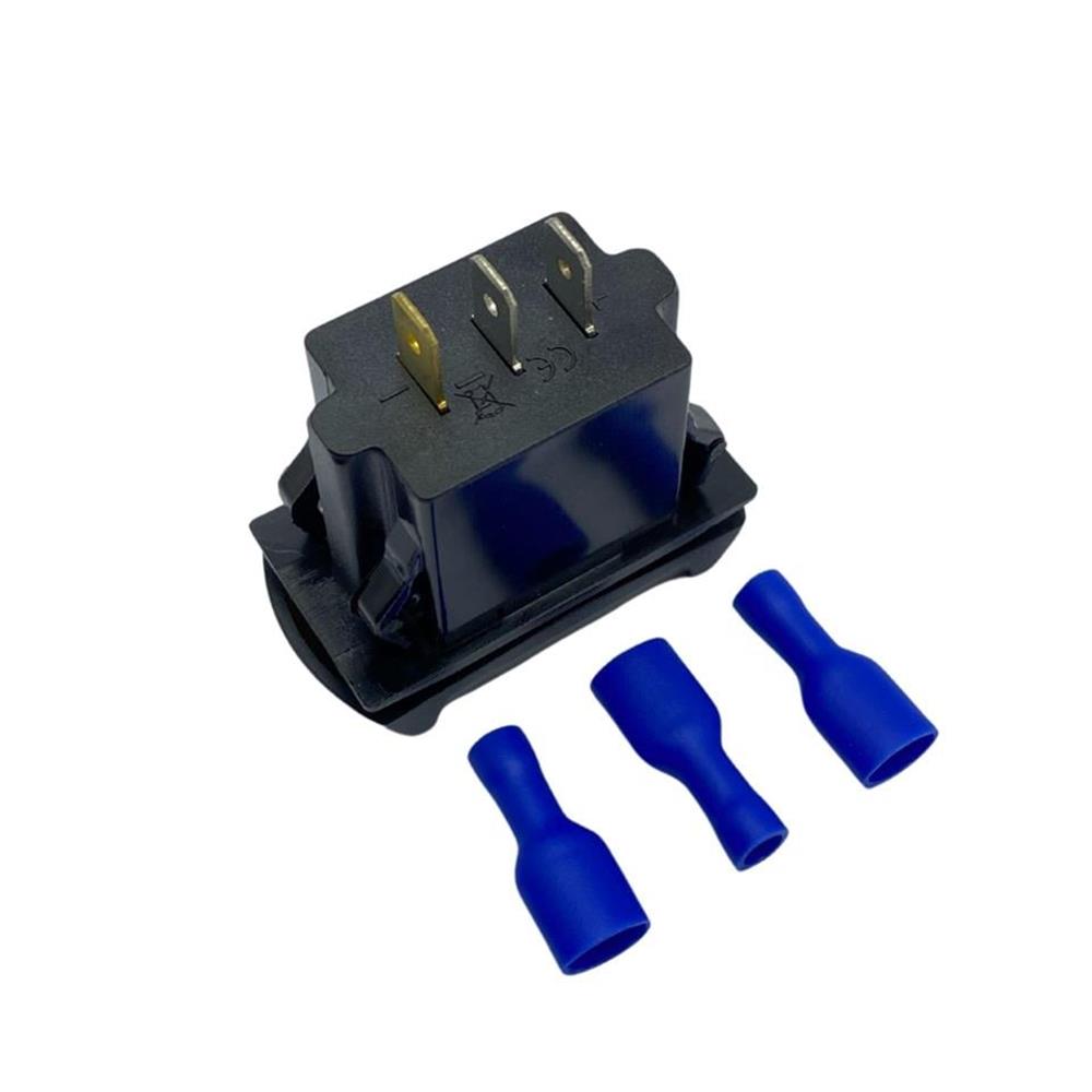 12V 24V DC Voltmetre Çift Ekran Akü+Cihaz AUX Dikdörtgen
