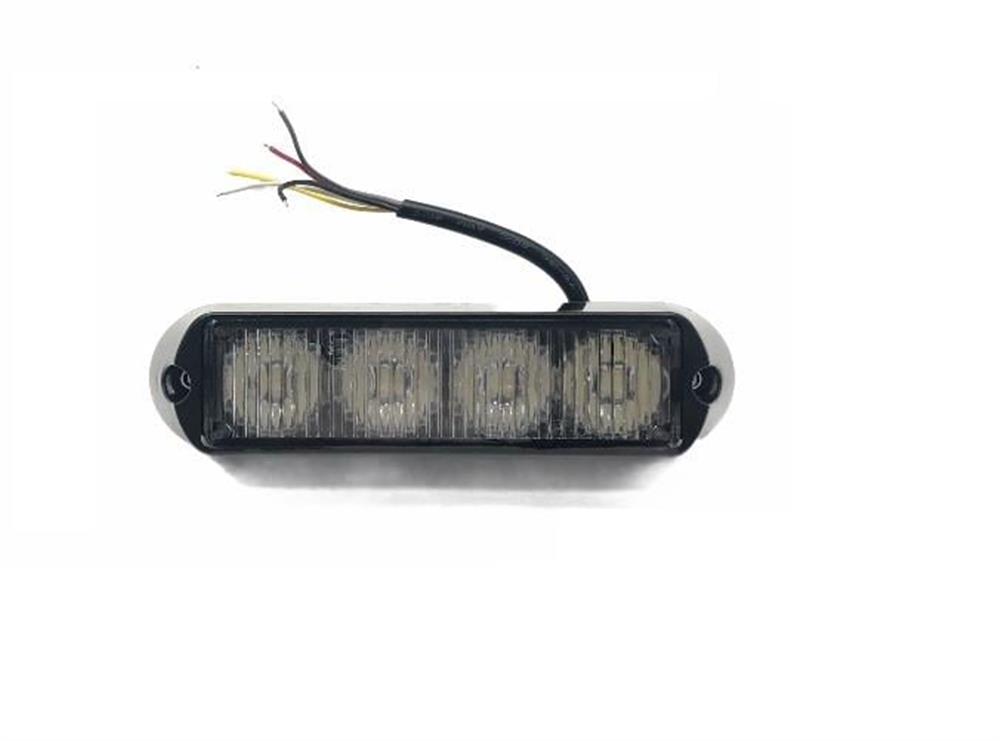 4 LEDLİ ÇAKAR LAMBA 18 FONKSİYONLU 12V-24V KIRMIZI