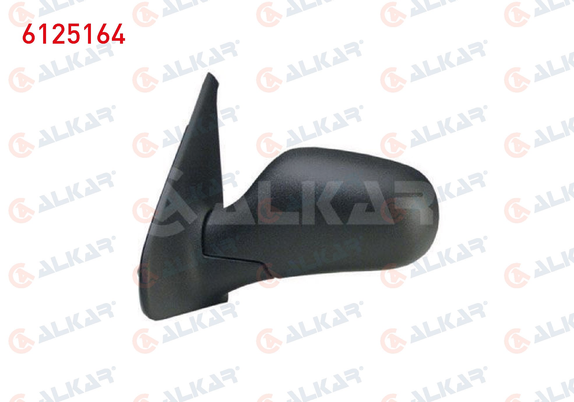ALKAR 6125164 | Dış Dikiz Aynası Sol Elektrikli Isıtmalı 5 Pin Asferık Renault Clio I / Clio II Hb 1998-2005