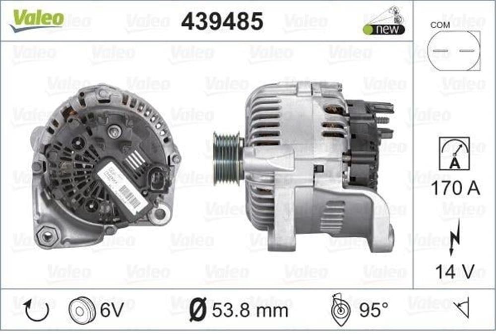 ALTERNATÖR 12V 170A BMW E60 E61 E65 E66 (BSS)