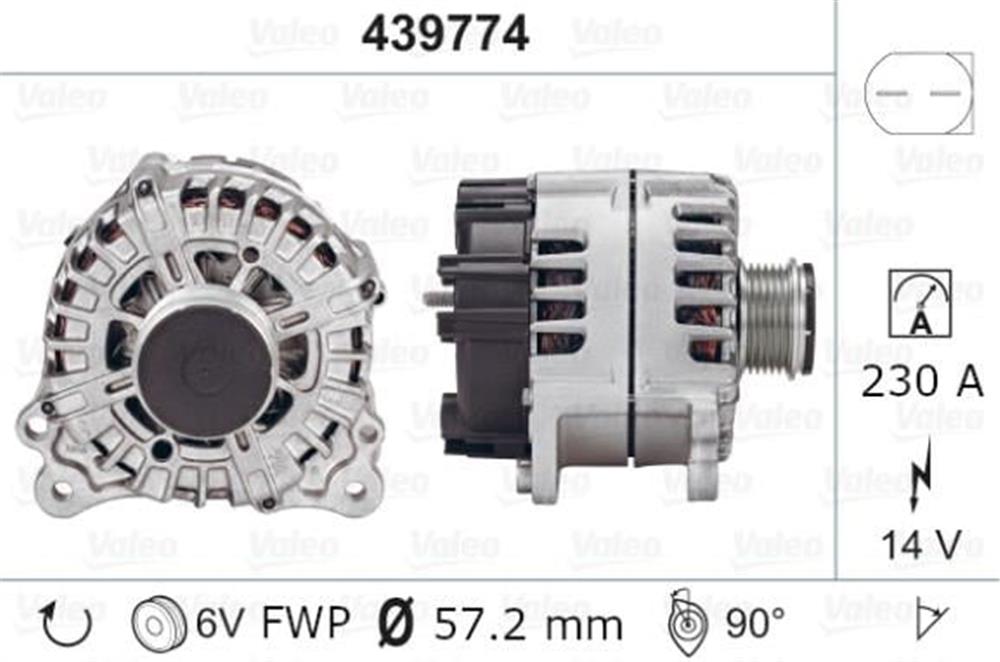 ALTERNATÖR 12V 220A PORSCHE CAYENNE VW TOUAREG 3.0 V6 TDI (LIN)