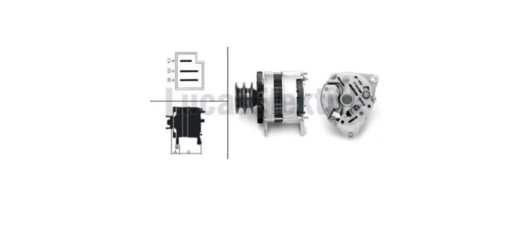 ALTERNATÖR A127-24V-40A CHRYS.BRNSZ.HINO MOT. (619201 08 yerine)