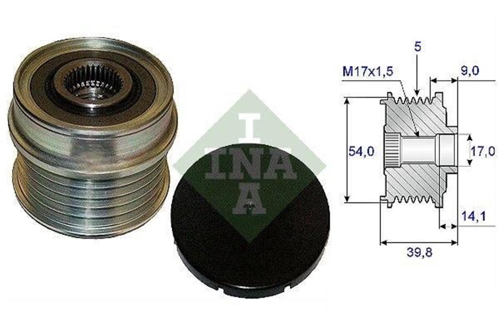 ALTERNATÖR KASNAĞI FIAT BRAVO-DOBLO-LINEA-PUNTO-500-500C-L-X-COMBO-GIULIETTA-MITO 1.4