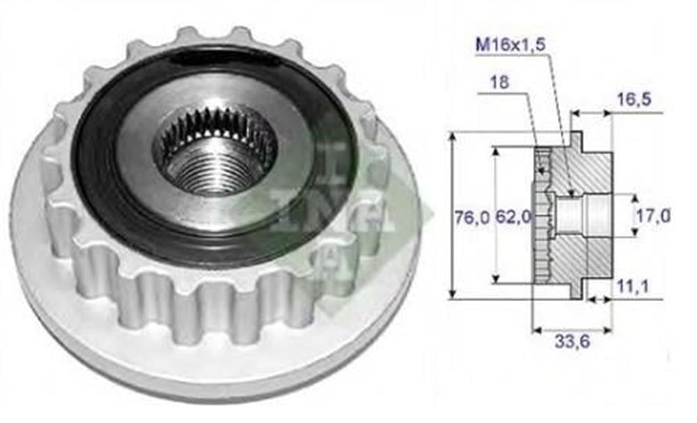 ALTERNATÖR KASNAĞI (KAPLİN) VW TRANSPORTER T5 TOUAREG
